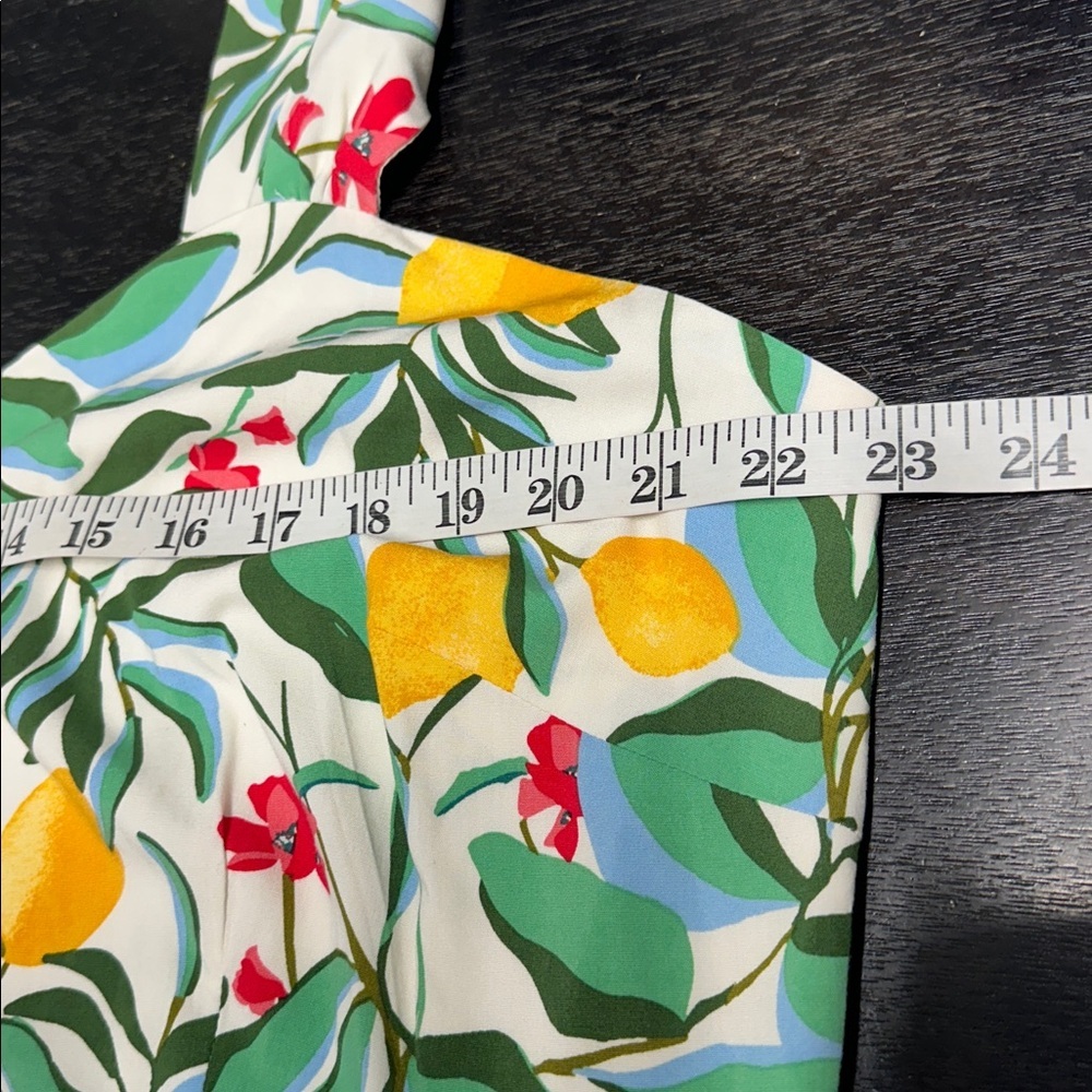 Ava & Viv Green Floral Midi Dress with Yellow Accents - Picture 11 of 14
